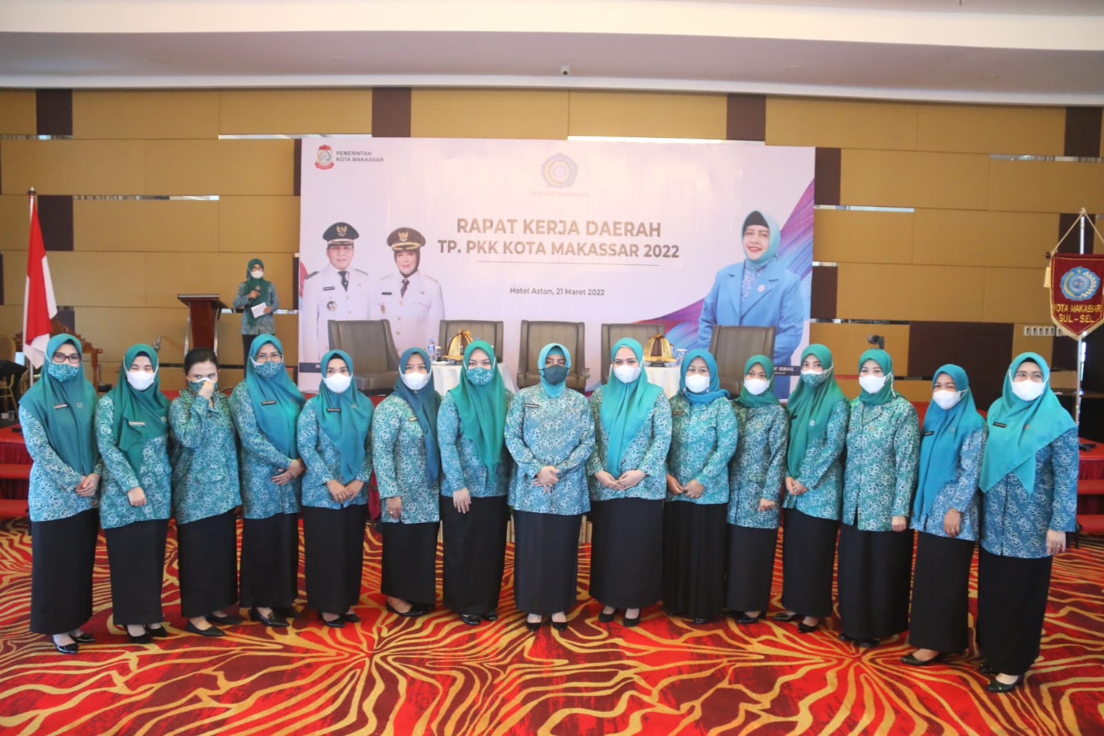 Gambar Camat Panakkukang & Ketua TP PKK Kecamatan Panakkukang Hadiri Rapat Kerja TP PKK Kota Makassar